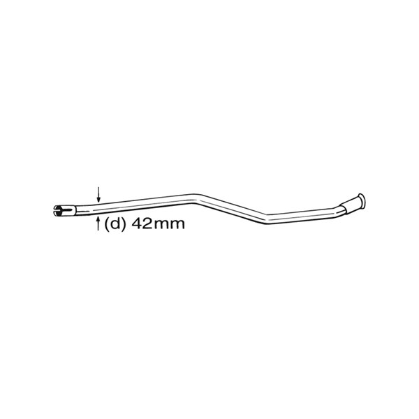 Reparationsrör, katalysator Bosal 889-533 BOSAL