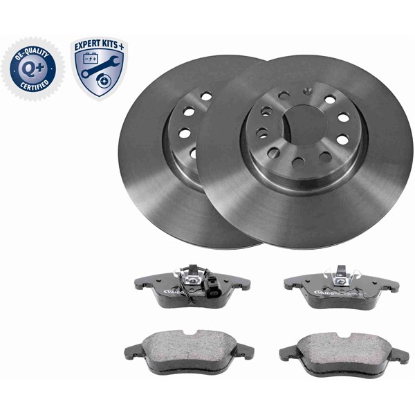 Bromssats, Skivbroms Ventilerad, Framaxel VAICO Expert kits + VAICO