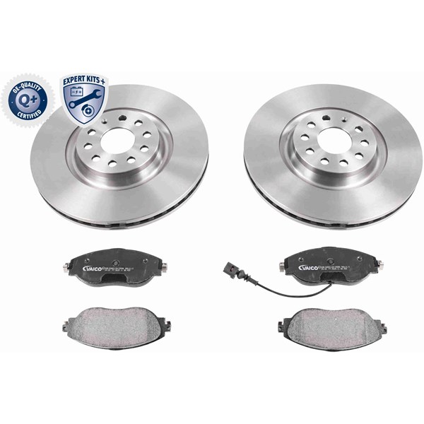 Bromssats, Skivbroms Ventilerad, Framaxel VAICO Expert kits + VAICO