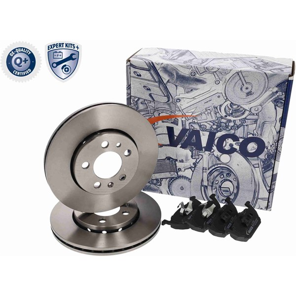 Bromssats, Skivbroms Ventilerad, Framaxel VAICO Expert kits + VAICO