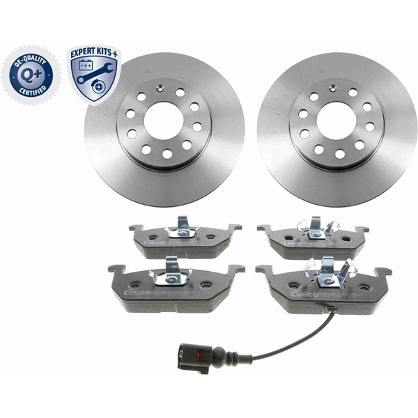 Bromssats, Skivbroms Ventilerad, Framaxel VAICO Expert kits + VAICO