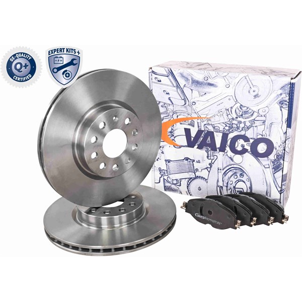 Bromssats, Skivbroms Ventilerad, Framaxel VAICO Expert kits + VAICO