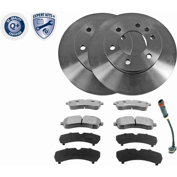 Bromssats, Skivbroms Ventilerad, Framaxel VAICO Expert kits + VAICO