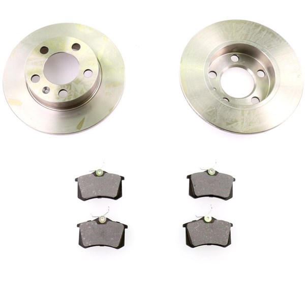 Bromssats, Skivbroms Solid, Bakaxel Vaico V10-90002 VAICO