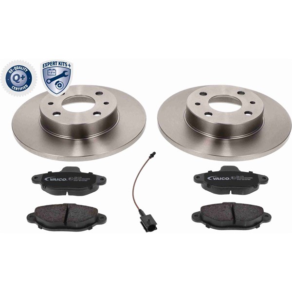 Bromssats, Skivbroms Solid, Framaxel VAICO Expert kits + VAICO