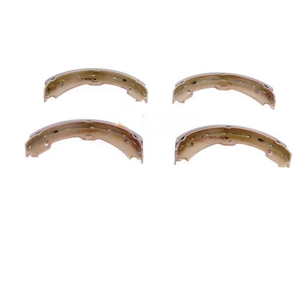 Bromsbackar, sats, parkeringsbroms, Bakaxel