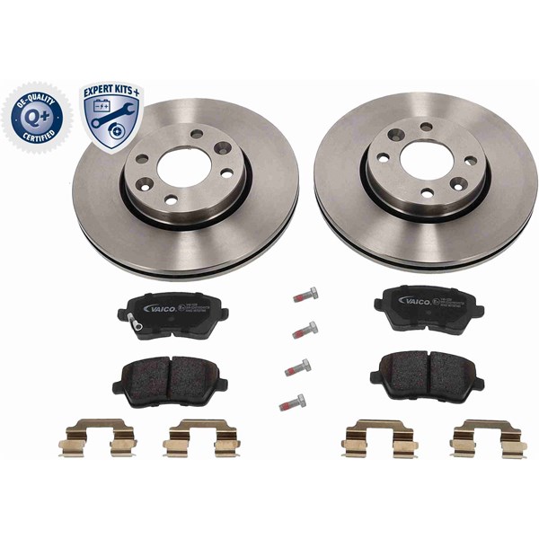 Bromssats, Skivbroms Ventilerad, Framaxel VAICO Expert kits + VAICO
