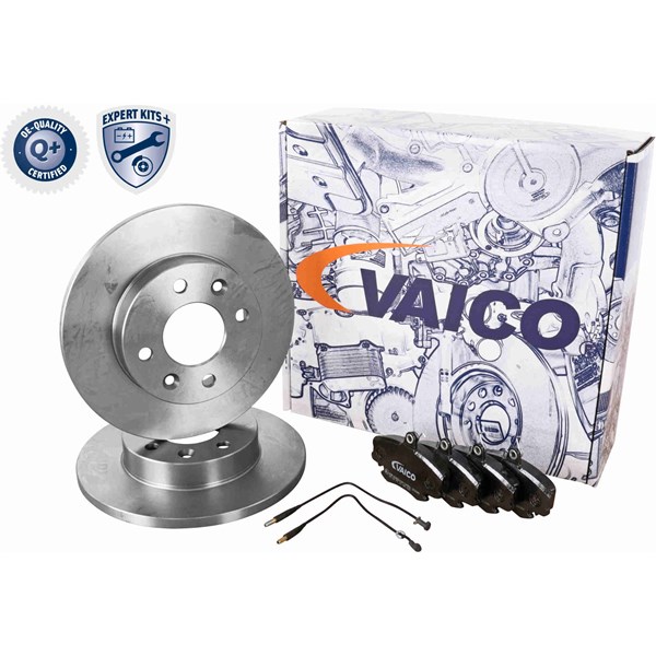 Bromssats, Skivbroms Solid, Framaxel VAICO Expert kits + VAICO