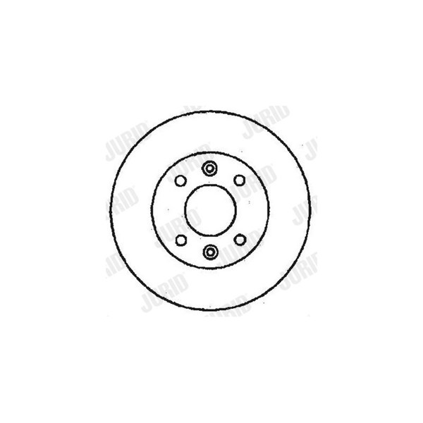 Bromsskiva Solid, Framaxel Jurid 561235JC JURID