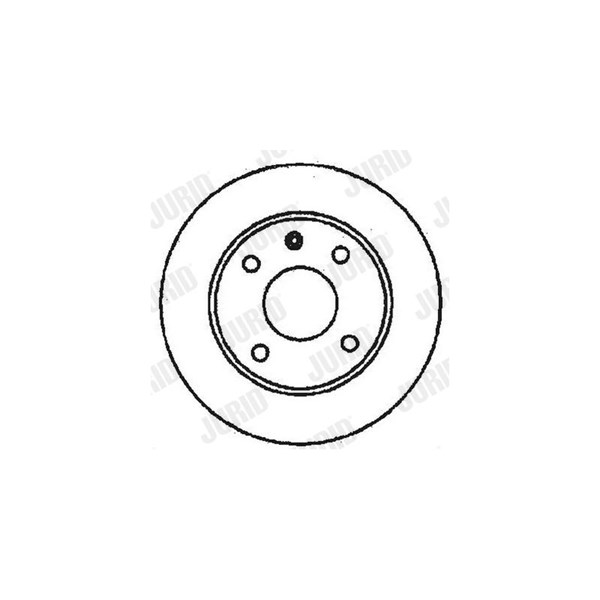 Bromsskiva Solid, Framaxel Jurid 561491JC JURID