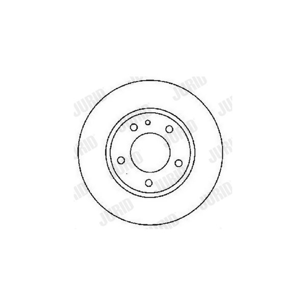 Bromsskiva Ventilerad, Framaxel Jurid 561520JC JURID