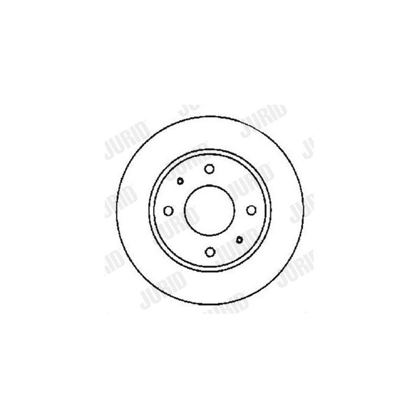 Bromsskiva Ventilerad, Framaxel Jurid 561592JC JURID
