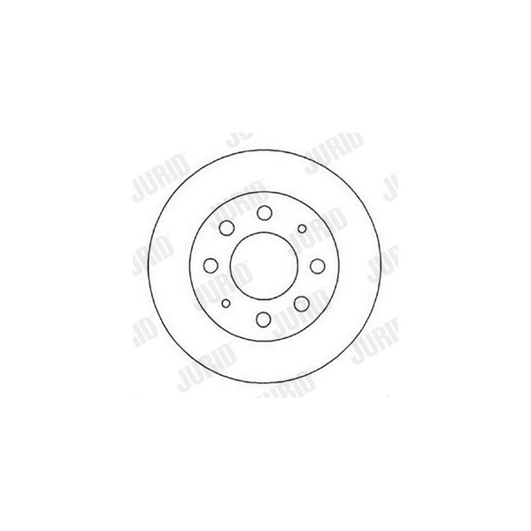 Bromsskiva Ventilerad, Framaxel Jurid 561824JC JURID