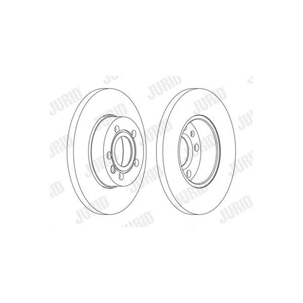 Bromsskiva Solid, Framaxel Jurid 562079JC JURID