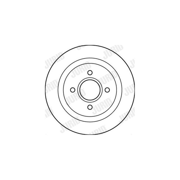 Bromsskiva Solid, Bakaxel Jurid 562208JC JURID Bromsskiva Solid, Bakaxel Jurid 562208JC JURID