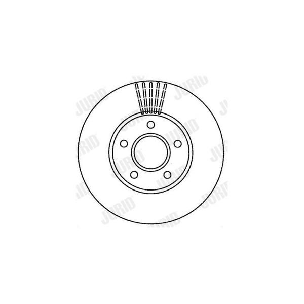 Bromsskiva Ventilerad, Framaxel Jurid 562251JC JURID Bromsskiva Ventilerad, Framaxel Jurid 562251JC JURID