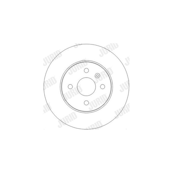 Bromsskiva Solid, Bakaxel Jurid 562254JC JURID Bromsskiva Solid, Bakaxel Jurid 562254JC JURID
