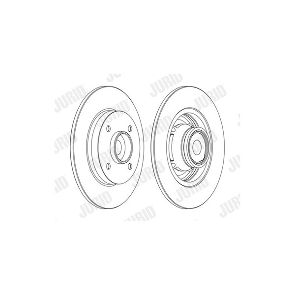 Bromsskiva Solid, Bakaxel Jurid 562374J-1 JURID Bromsskiva Solid, Bakaxel Jurid 562374J-1 JURID