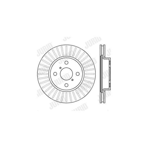 Bromsskiva Ventilerad, Framaxel Jurid 562421JC JURID Bromsskiva Ventilerad, Framaxel Jurid 562421JC JURID