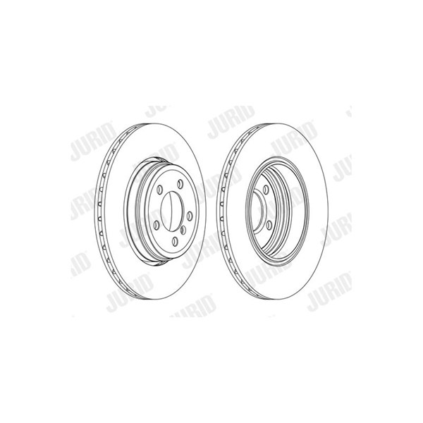 Bromsskiva Ventilerad, Bakaxel Jurid 562437JC-1 JURID Bromsskiva Ventilerad, Bakaxel Jurid 562437JC-1 JURID