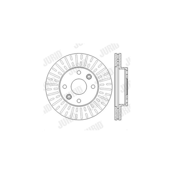 Bromsskiva Ventilerad, Framaxel Jurid 562556JC JURID Bromsskiva Ventilerad, Framaxel Jurid 562556JC JURID