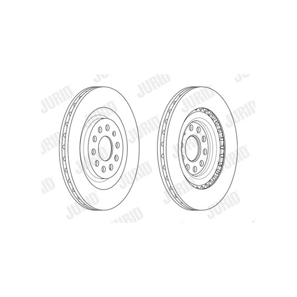 Bromsskiva Ventilerad, Framaxel Jurid 562597JC-1 JURID Bromsskiva Ventilerad, Framaxel Jurid 562597JC-1 JURID
