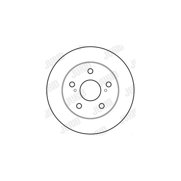 Bromsskiva Solid, Bakaxel Jurid 562617JC JURID Bromsskiva Solid, Bakaxel Jurid 562617JC JURID