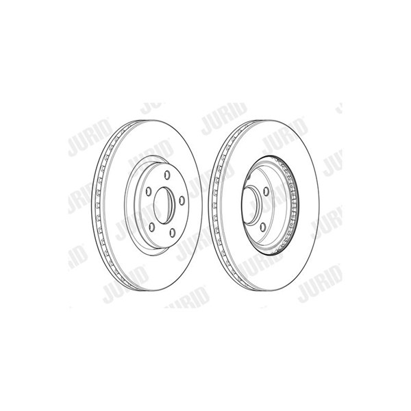 Bromsskiva Ventilerad, Framaxel Jurid 562624JC-1 JURID Bromsskiva Ventilerad, Framaxel Jurid 562624JC-1 JURID