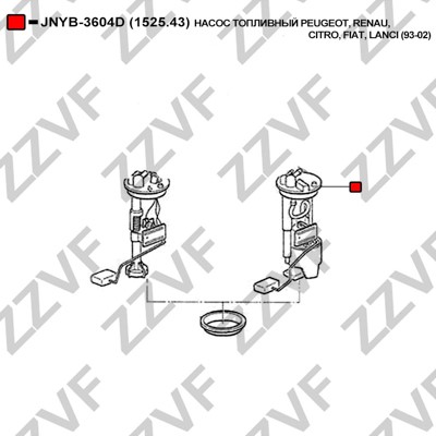 Bränslepump Zzvf JNYB-3604D ZZVF
