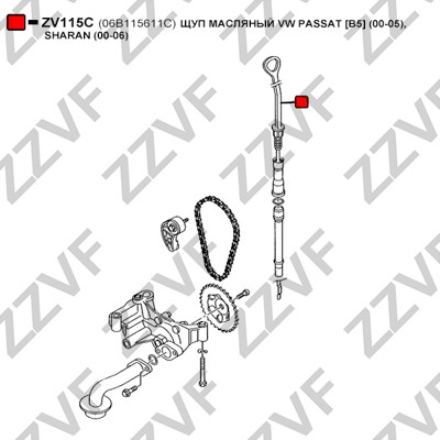 Oljesticka Zzvf ZV115C ZZVF