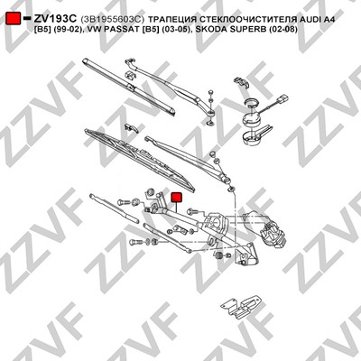 Torkartransmission, Fram Zzvf ZV193C ZZVF