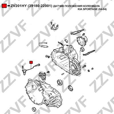 Impulsgivare, vevaxel Zzvf ZV201HY ZZVF