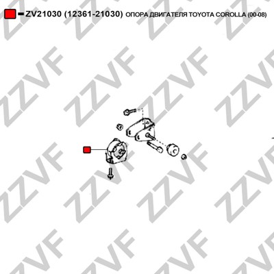 Hållare, motorupphängning Zzvf ZV21030 ZZVF Hållare, motorupphängning Zzvf ZV21030 ZZVF
