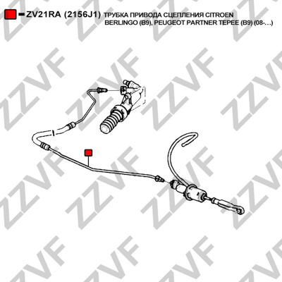 Kopplingsslang Zzvf ZV21RA ZZVF