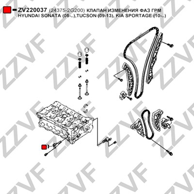 VVT-ventil Zzvf ZV220037 ZZVF