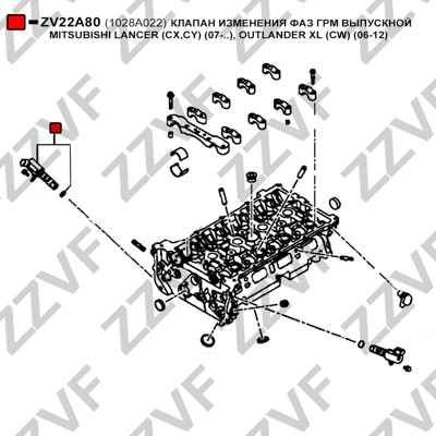 VVT-ventil Zzvf ZV22A80 ZZVF