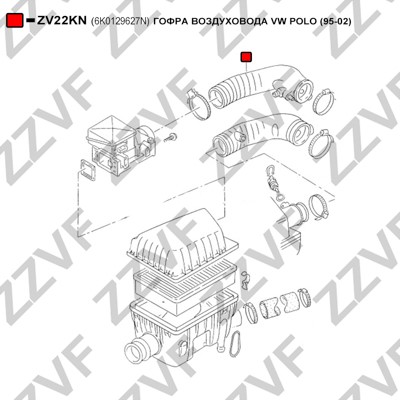Insug, luftfilter Zzvf ZV22KN ZZVF