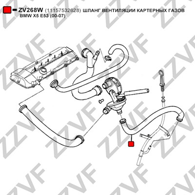 Slang, vevhusventilation Zzvf ZV268W ZZVF