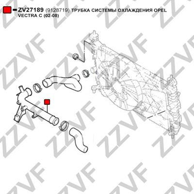 Kylvätskerör Zzvf ZV27189 ZZVF