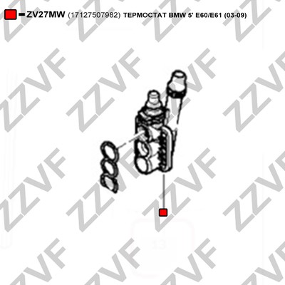 Termostat, kylvätska Zzvf ZV27MW ZZVF