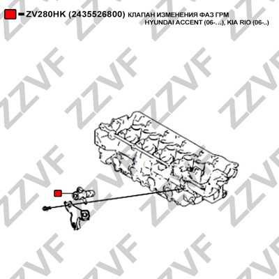 VVT-ventil Zzvf ZV280HK ZZVF