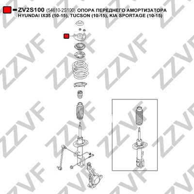 Fjäderbenslager, Fram, höger eller vänster, Höger, Vänster Zzvf Z ZZVF Fjäderbenslager, Fram, höger eller vänster, Höger, Vänster Zzvf Z ZZVF