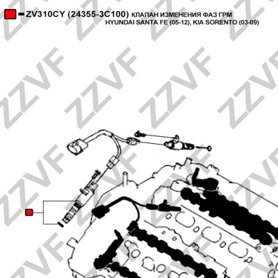 VVT-ventil Zzvf ZV310CY ZZVF