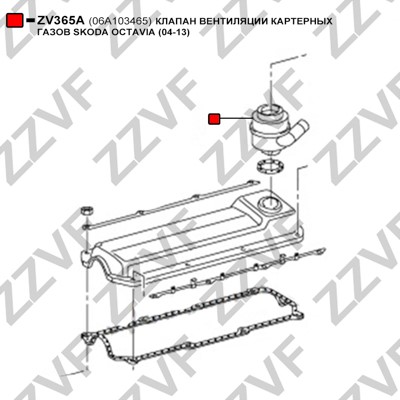 Ventil, vevhusventilation Zzvf ZV365A ZZVF Ventil, vevhusventilation Zzvf ZV365A ZZVF