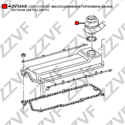 Ventil, vevhusventilation Zzvf ZV36AB ZZVF