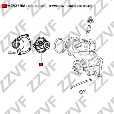 Termostat, kylvätska Zzvf ZV36BM ZZVF
