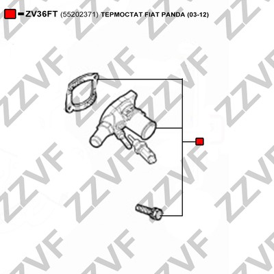 Termostat, kylvätska Zzvf ZV36FT ZZVF