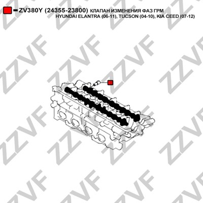 VVT-ventil Zzvf ZV380Y ZZVF