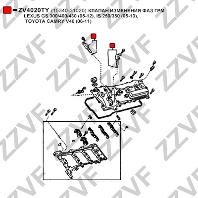 VVT-ventil Zzvf ZV4020TY ZZVF
