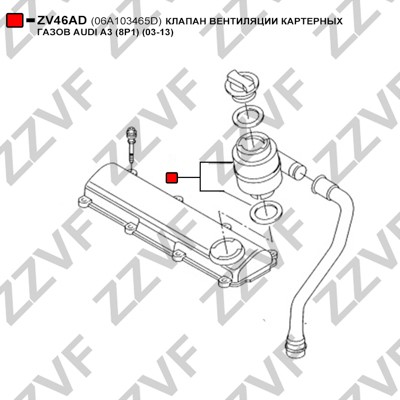Ventil, vevhusventilation Zzvf ZV46AD ZZVF